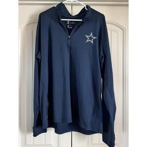 Nike Dallas Cowboys Women's Dri-Fit Quarter Zip Pullover Jacket XL
